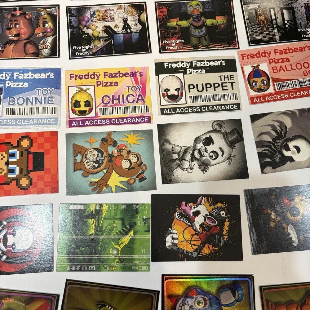 Five Nights at Freddy's 2016 Scott Cawthon Card Lot-Fazbear,Bonnie,Chica,Foxy